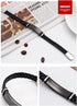 KBNSUIAN Custom Leather Medical Allergy Awareness Alert Bracelet Personalized Food Allergic Alarm Bangle for Adults