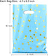 ZGORENDZ 48 Pack Cute Star Party Favor Bags for Kids Birthday, Plastic Gift Bags Bulk for Baby Shower, Wedding,