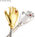 Telescopic Back Scratcher with Extendable Handle, Portable Stainless Steel Hand Massage Tool, 2 Pack