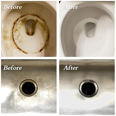 6-Pack Pumice Stone for Toilet Cleaning: Powerfully Cleans Hard Water Rings & Stains for Toilet & Bathtubs