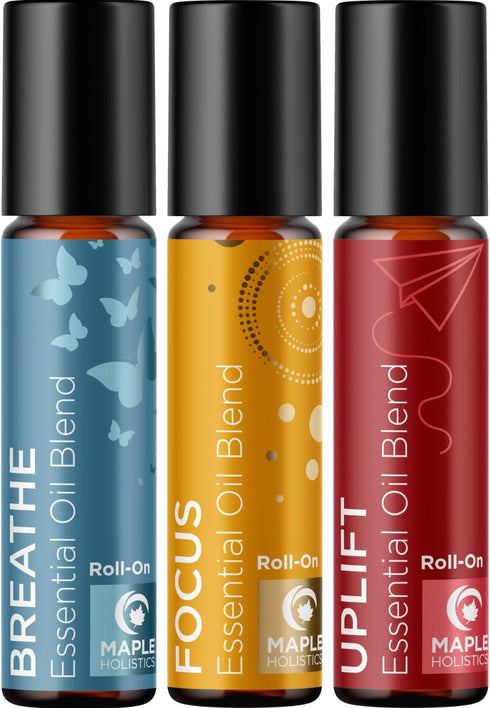 Aromatherapy Roll on Essential Oils Set - Wellness Essential Oils Set Variety