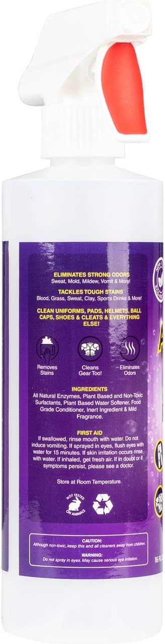 AthletX Amazing Laundry Detergent Liquid, Sports Wear Stain & Odor Remover for Grass, Blood & Sweat, USA Made