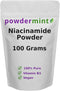 Niacinamide Powder (Vitamin B3) | 100% Pure Niacin Powder 500 mg | Flush-Free Supplement (100 Grams)