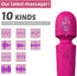 KINGWAND 10 Handheld Personal Mini Massager Tool Waterproof, USB Rechargeable, Vibration - Perfect on Back Legs Hand