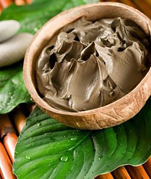 Moroccan Rhassoul Bio Clay Powder - Organic Facial Body & Hair Mask, Fights Acne, Cleanses Impurities, Improves