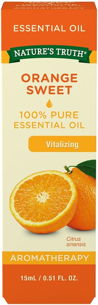 Nature's Truth Vitamins Essential Oil, Orange, 0.51 Fluid Ounce