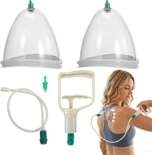 Ciieeo Vacuum Cupping Cup Hand Pump Set Breast Vacuum Cupping Buttock Lift