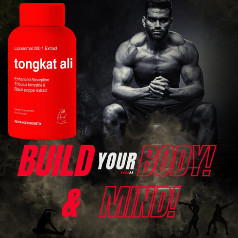 Liposomal Longjack Tongkat Ali Extract Capsules 200x Strength | 200,000 mg | Performance Drive Muscle Mass