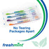 FRESHMINT (144 Pack) Individually Wrapped Premium Toothbrushes, Oversized Easy Grip Handle, Soft Nylon Bristles
