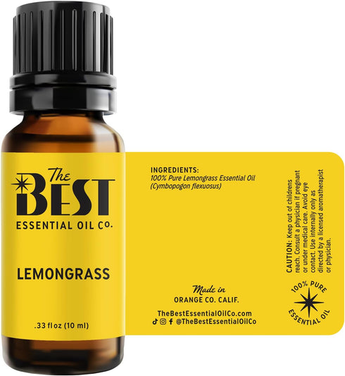 The Best Lemongrass Essential Oil - Premium Grade, 100% Pure & Natural for Aromatherapy, Diffuser, Spa