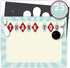Set 25 5.5 4.25 A2 Koko Paper Co Bowling Thank You Cards. of x Green and Beige Flat Note Cards and White Envelopes.