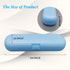 2 Pcs Electric Toothbrush Travel Case - Portable Holder for Oral-B Pro and Other Electric Toothbrush Set (Blue&White)