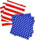 Gatherfun American Flag Patriotic Party Supplies - Disposable Paper Napkins for Veterans Day, 40 Pack of Stars + Stripes
