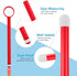 HOTTOK (2-Pack 6.5" 10ml Lube Applicator Injectors & Travel Pouch) - long Precision Reusable Personal Lubricant
