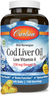 Carlson - Cod Liver Oil Gems, Low Vitamin A, 230 mg Omega-3s, 150 Softgels