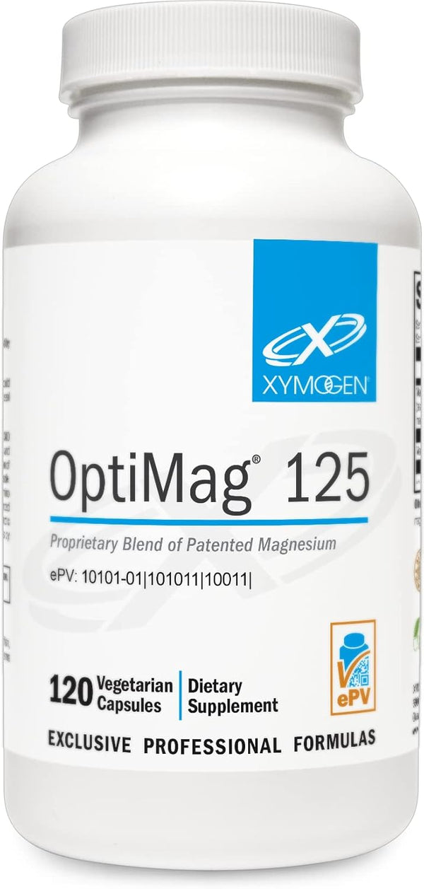 XYMOGEN OptiMag 125 - Magnesium Supplement with Di-Magnesium Malate + Magnesium Glycinate