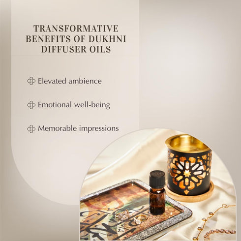 Set, 3 10ml Set 100% Floral Oud Diffuser Oil Essential Oils by Dukhni | x Arabic Oil Gift for Diffuser & humidifier |