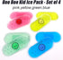 Small Gel Ice Packs for Injuries, Reusable Cold Compress for Pain Relief, 4 Count (Pack of 1) SMILE