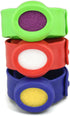 Kids Essential Oil Diffuser Sport Set - 3 Slap Bracelets in Red, Blue, Green for Boys - Unscented