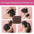 Large Hair Ties for Thick Hair, Non-Slip Seamless Ponytail Scrunchies, Brown, 8 Pcs