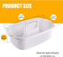 Cleaning Supply Caddy, Shower Caddy Tote, Divided Basket Bin with Handle for Dorm, Bathroom, Garden, Kitchen, Cleaning Supplies,Under Sink Tool Storage Caddy,White 2 Pack