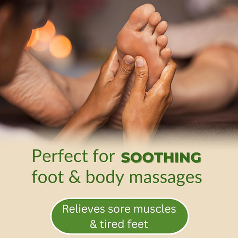 Peppermint + Rosemary, Eucalyptus & Tea Tree Foot Cream - Moisturizing Foot Lotion for Cracked Heel Repair (4 oz)