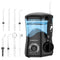 TUREWELL Water Dental Flosser for Teeth/Braces, 8 Jet Tips, 10 Pressure Levels, 600ML Oral Irrigator (Black)