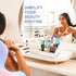 Mantello White Makeup Organizer for Vanity, Cosmetic Organizer for Toiletries and Makeup, Storage for Vanity