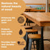 Furniture Clinic Danish Oil 8.5oz/250ml - Wood Care for Interior & Exterior, Non-Toxic Natural Satin Finish
