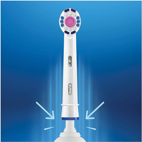 Oral-B Genuine 3D White Replacement Toothbrush Heads, Pack of 4 for Electric Toothbrush