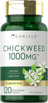 Carlyle Chickweed Capsules 1,000mg | 120 Count | Non-GMO, Gluten Free Herbal Supplement