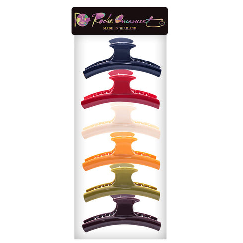 RC ROCHE ORNAMENT 6 Pcs Women's Butterfly Sectioning Styling Hair Accessories, Medium Classic Multicolor