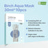 MAKE P:REM Comfort Me. Birch Aqua Mask, 10 Sheets, Korean Facial Sheet Mask for Cooling & Hydrating