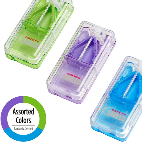 EZY DOSE Pill Cutter with Safety Shield, Colors May Vary