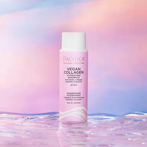 Pacifica Beauty Vegan Collagen Shampoo + Conditioner Set, For Dry & Damaged Hair, Sulfate & Silicone Free