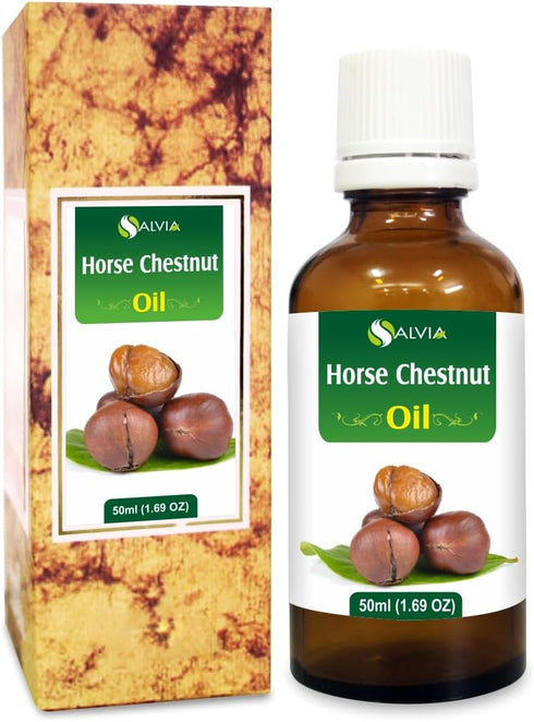 Salvia Horse Chestnut Oil - 50ml Pure Natural Oil for Skin Hydration, Toning, and DIY Purposes