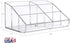 STORi Clear Plastic Vanity Makeup Organizer with 6 Compartments for Brushes, Eyeshadow Palettes, Beauty Supplies