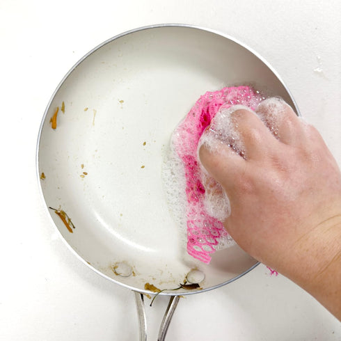 UNHA'S Dish Scrubber Cloth | Mesh Dishwashing Scouring Pad for Kitchen | Non-Abrasive, Quick Dry, Odorless Polyester