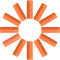Aligner Chewies - 12-Pack Medical Grade Silicone Orthodontic Chompers for Invisalign Aligners (Orange)