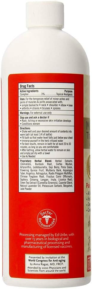 Muscle & Joint Pain Relief Herbal Bath, 16oz - Sore Muscles, Swollen Joints, All-Natural Ingredients