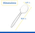 Plasticpro Disposable Clear Plastic Cutlery, Heavyweight Soup Spoons, 100 Count