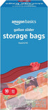Amazon Basics Slider Gallon Food Storage Bags - Stand & Fill, 90 Count
