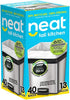 Neat Tall Kitchen 13 Gallon Drawstring Trash Bags - 40 COUNT - Eco-Friendly 50% Recycled Material, Triple Ply, Odor