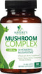 Mushroom Supplement 60 Count, 10 Mushroom Complex Blend with Lions Mane, Reishi, Turkey Tail & More
