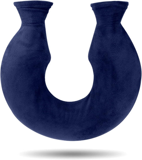 ORTOLY LEIRUO 1.6L U-Shaped Hot Water Bottle with Cover PVC Hot and Cold