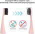 YUNCHI Replacement Toothbrush Heads for Burst Electric Toothbrush, Soft Charcoal Bristles, 10 Count, Rose Gold