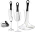 3 Pieces Decanter Cleaning Brush with 400 Cleaning Beads, Flexible Bottle Cleaning Tools for Wine Decanters, Goblets