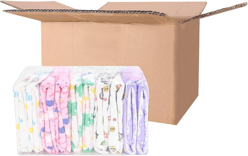 Pack 10, 5 Landofgenie Adult Diapers with Tabs High Absorbency Print Diaper for Women and Men Medium of Patterns