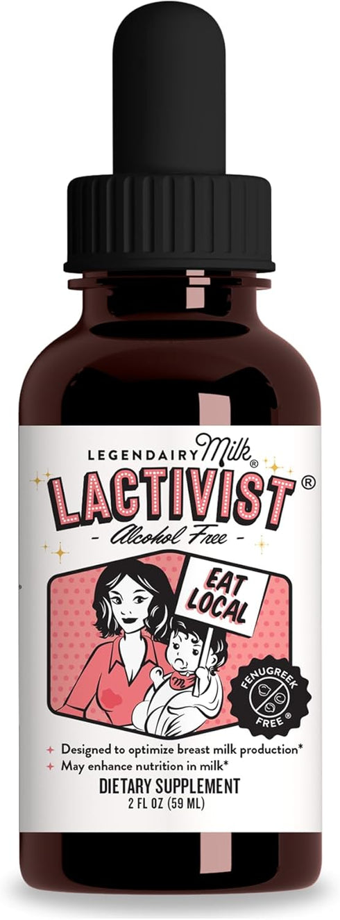 Legendairy Milk Lactivist Drops - 2 Fl Oz - Breastfeeding Supplement to Increase Milk Supply, Organic Torbangun, Made