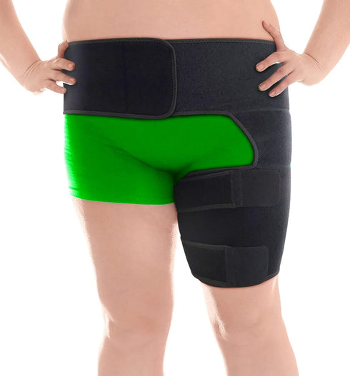 Plus Size Hip Brace Compression Sleeve for Thigh | Sciatica Pain Relief Device | Hip Support for Women & Men | X-LG /